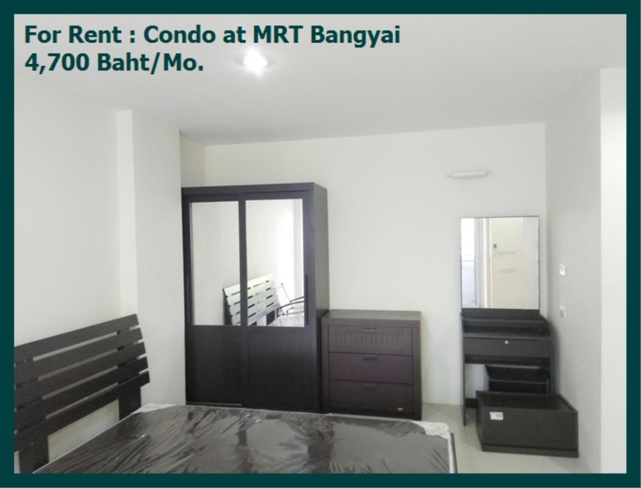 Ta (+66 9 5935 1592) Agency's For rent condo at MRT Bangyai Market 1Bed 1Bath 4,700B/m, nonthaburi, near kasemrad hospital, full decorated 2