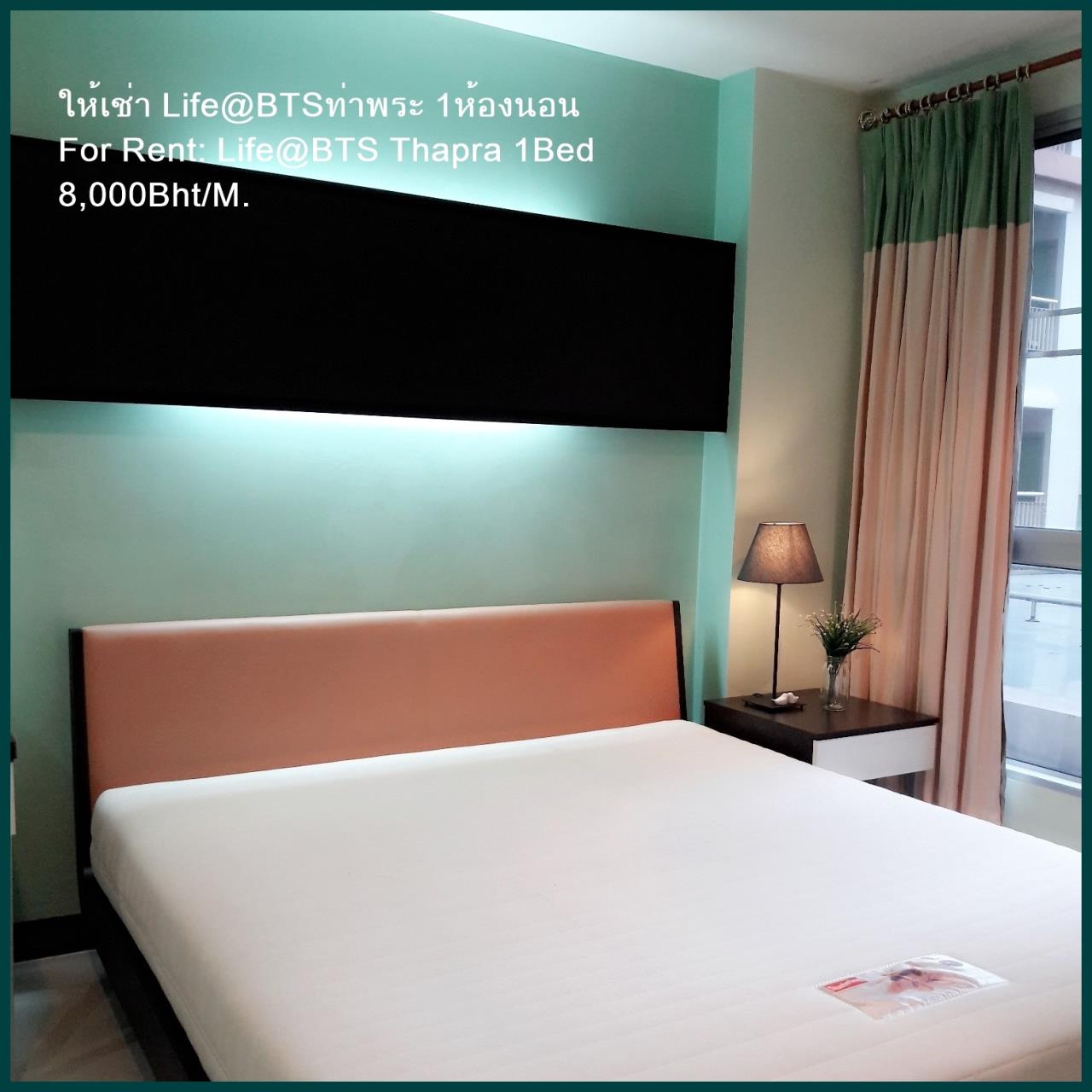 Ta (+66 9 5935 1592) Agency's For Rent condo at BTS Tha Phra 1 Bedroom fully furnished 7,500B/m near Talad Plu and Sathorn, clean and good condotion. 4