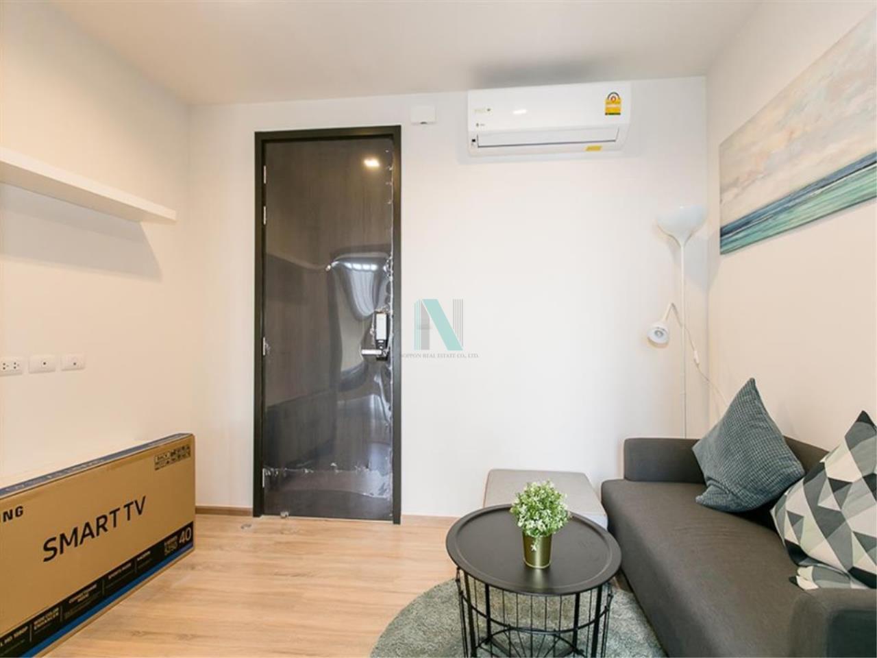NOPPON REAL ESTATE CO.,LTD. Agency's For Rent The Base Garden Rama 9, Area 26.5 sq.m., 1 bedroom, fully furnished, Ready to move in, Airport Link Ramkhamhaeng 6