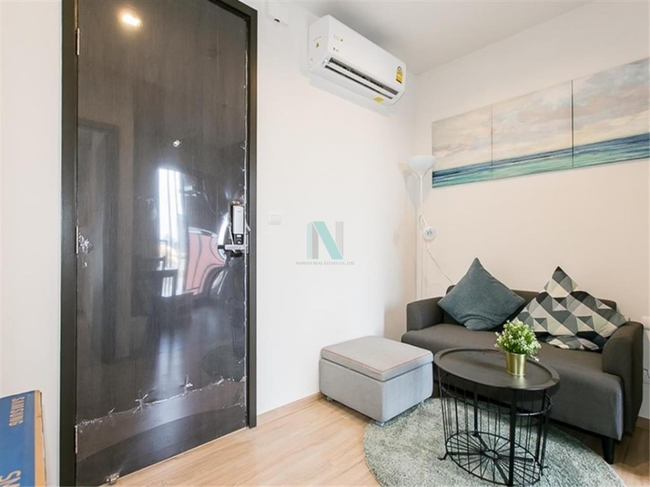 NOPPON REAL ESTATE CO.,LTD. Agency's For Rent The Base Garden Rama 9, Area 26.5 sq.m., 1 bedroom, fully furnished, Ready to move in, Airport Link Ramkhamhaeng 8