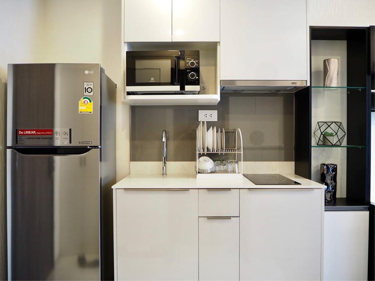 Agent Thawanrat Agency's Condo for rental Ideo Mobi Sukhumvit 66 Near BTS. Udom Suk 1 bedroom,1 bathroom. size 35 sqm.Floor 20 th. fully furnished Ready to move in 2