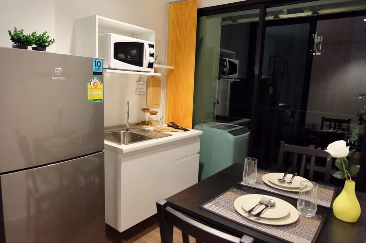 Agent Thawanrat Agency's Condo for rental B REPUBLIC CONDO Near BTS. Udom Suk 1 bedroom,1 bathroom. size 33 sqm.Floor 7 th. fully furnished Ready to move in 2