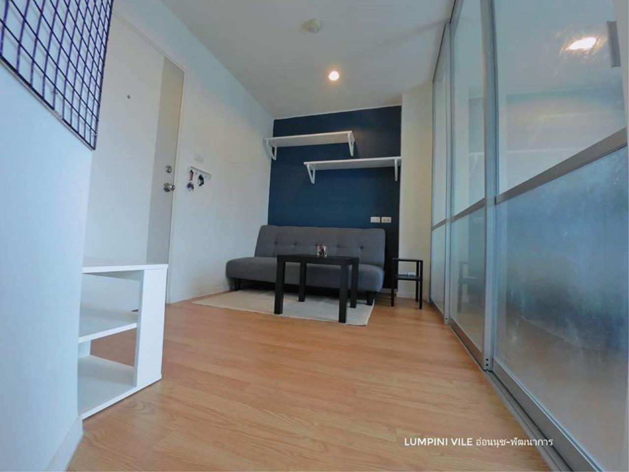 Agent Thawanrat Agency's Condo for rental LUMPINI VILLE ONNUT – PATTANAKARN Near Airport Link Hua Mak 1 bedroom,1 bathroom. size 23 sqm.Floor 8 th. fully furnished Ready to move in 2