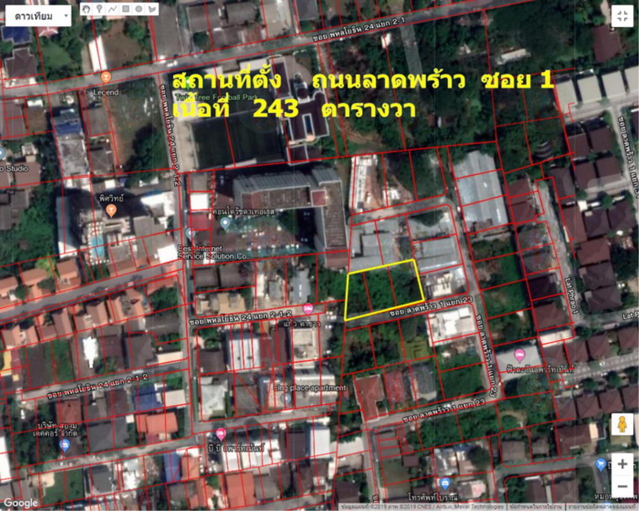 Forbest Properties Agency's 39444 Land For Sale, Ladprao 1, Plot size 243 sq.w. 12