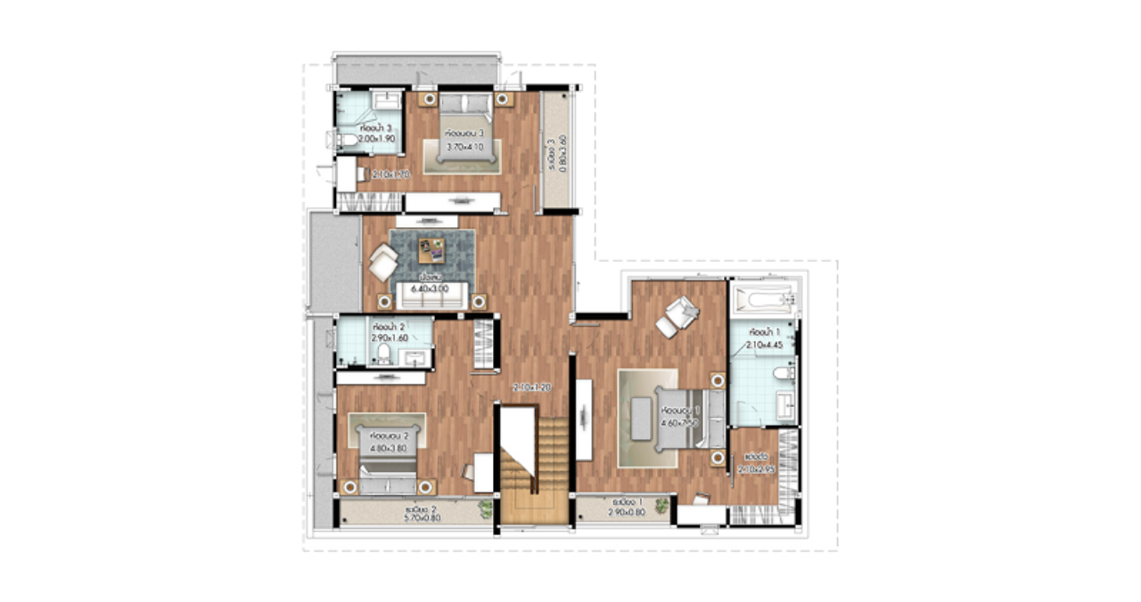 Century21 Skylux Agency's Sethasiri Krung Thep Kreeta / Single House For Rent / 3 Bedroom / 287 SQM / ARL Hua Mak / Bangkok 4