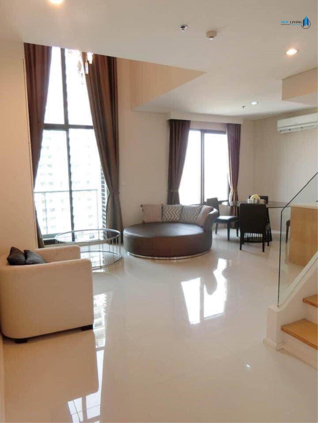 New Living Thailand Agency's *** Urgent rent !!! Villa asoke 1 bedroom Duplex 80 sq m, fully furnished, beautiful room, ready to move in **** 1