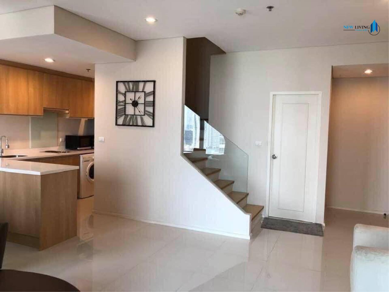 New Living Thailand Agency's *** Urgent rent !!! Villa asoke 1 bedroom Duplex 80 sq m, fully furnished, beautiful room, ready to move in **** 5