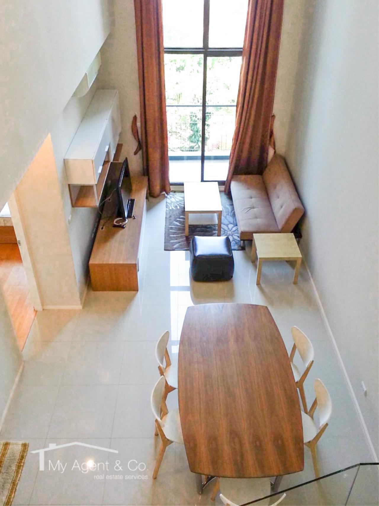 Thapanee Triwan Agency's For Rent 2 Bedrooms Duplex Villa Asoke Condo Near MRT 2