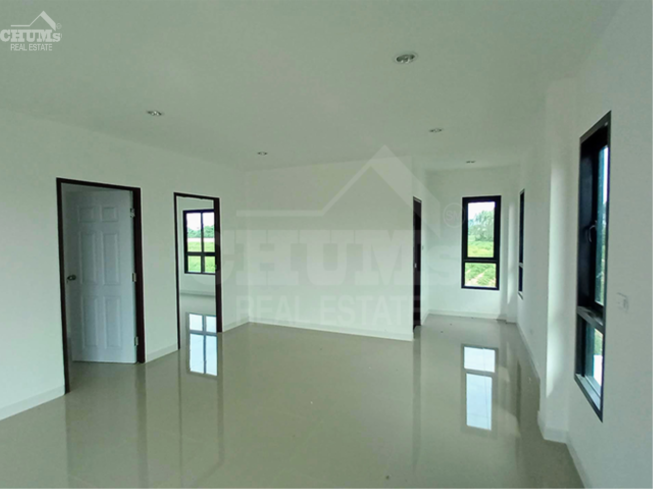 CHUMs Real Estate Agency's Single-storey detached house, modern style, high basement, Ban Chang, Rayong 5