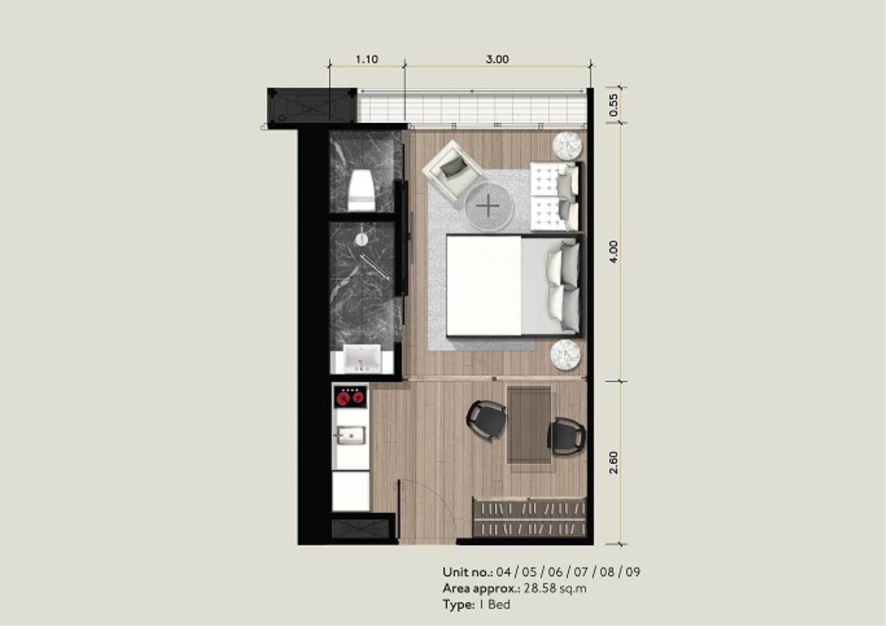 Piri Property Agency's one bedroom Condominium  on 6 floor For Sale 1 5