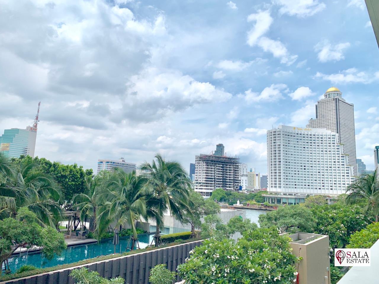 SALA ESTATE Agency's ( FOR RENT ) THE RIVER –RIVERSIDE- NEAR ICONSIAM, 132.22 SQM 2+1 BEDROOMS 2 BATHROOMS WITH FULLY FURNISHED, FREE BOAT TO BTS 7